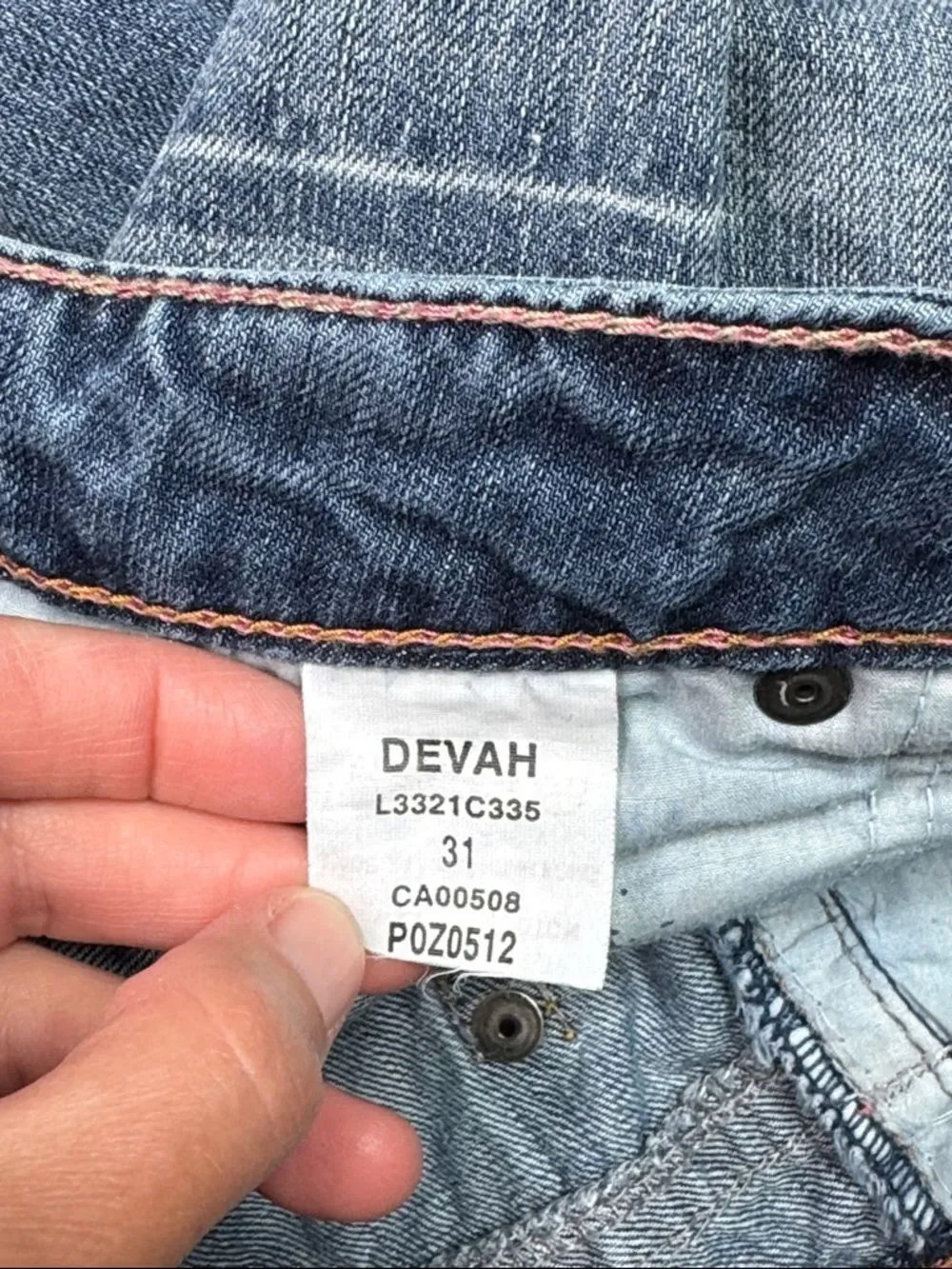 Silver Jeans Devah Raw Hem Denim Mini Skirt Size 31